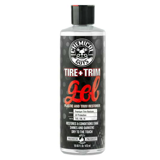 CHEMICAL GUYS TIRE AND TRIM GEL - PLASTIC, RUBBER RESTORER - WET LOOK TYRE SHINE