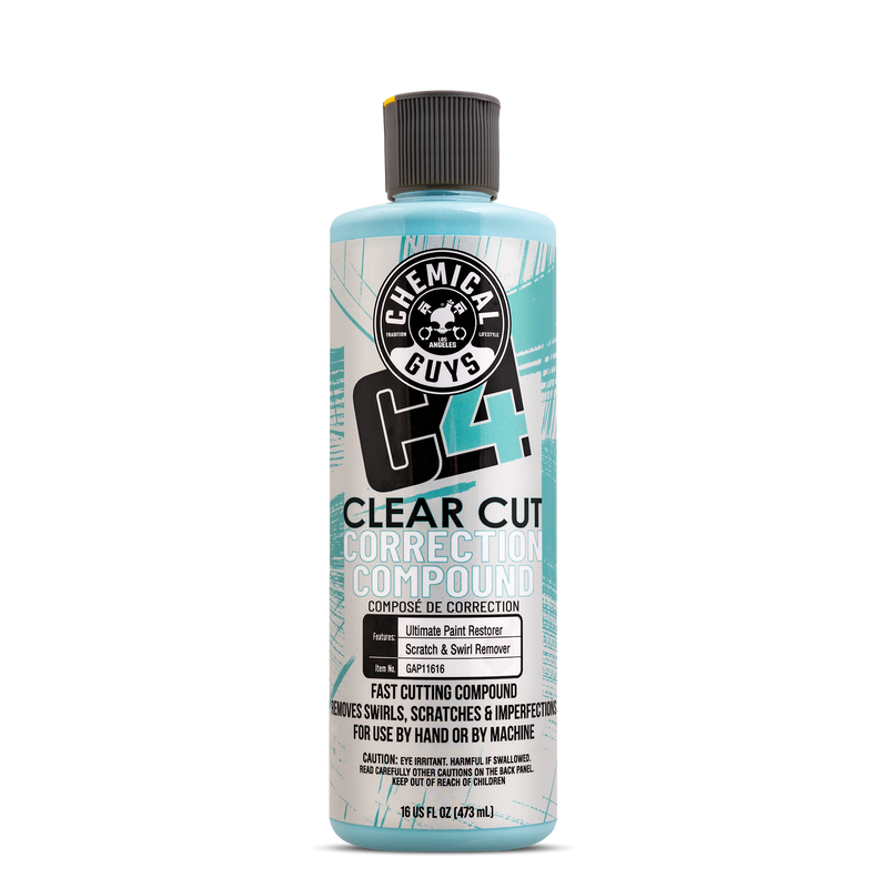 CHEMICAL GUYS C4 CLEAR CUT CORRECTION COMPOUND - FAST CUT - REMOVES SWIRLS