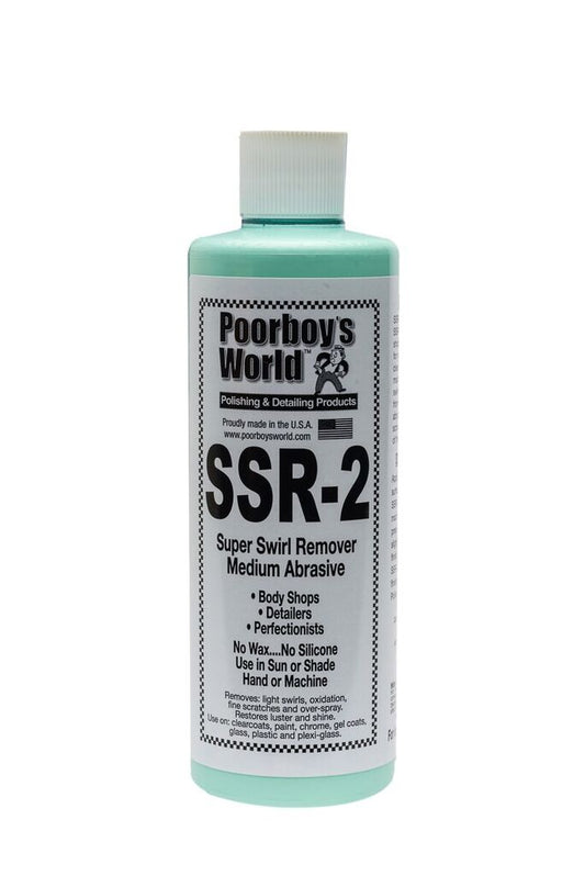 POORBOYS SUPER SWIRL REMOVER SSR 2 - MEDIUM ABRASIVE - REFINISHING - DETAILING