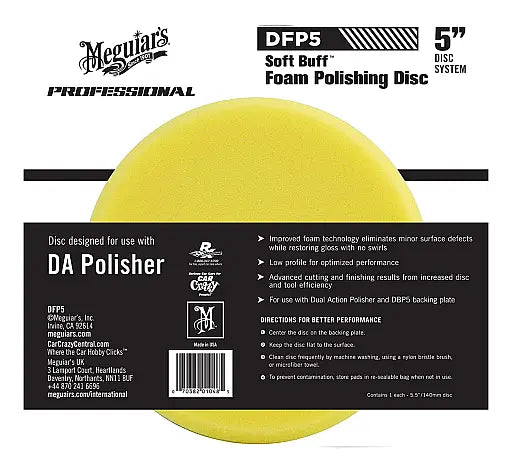 5" Soft Buff Foam Polishing Disc