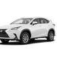 WingBar Edge (black) Roof Bar Set for Lexus NX 200t & NX 300h 2014-21 with Flush Rails