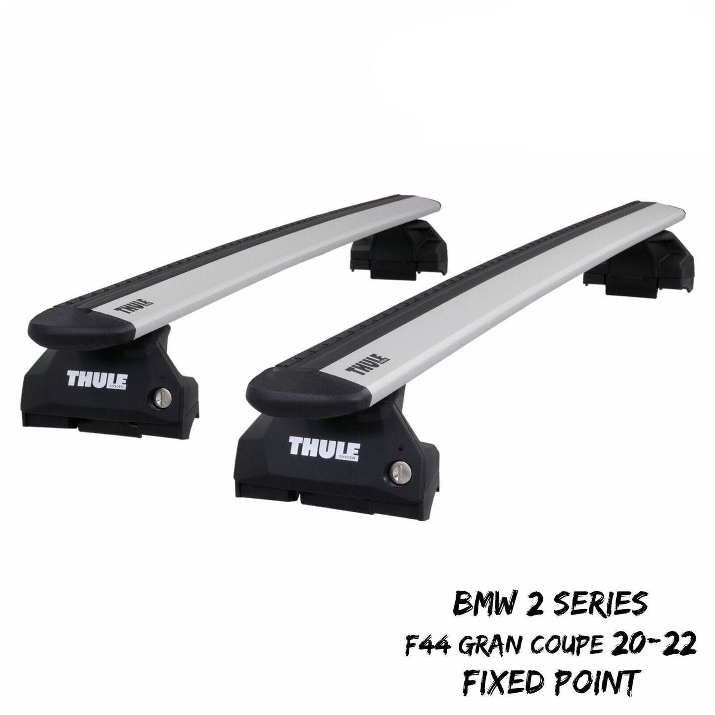 Thule WingBar Evo Silver Roof Bars for BMW 2 Series Gran Coupe F44 20-22 Pair