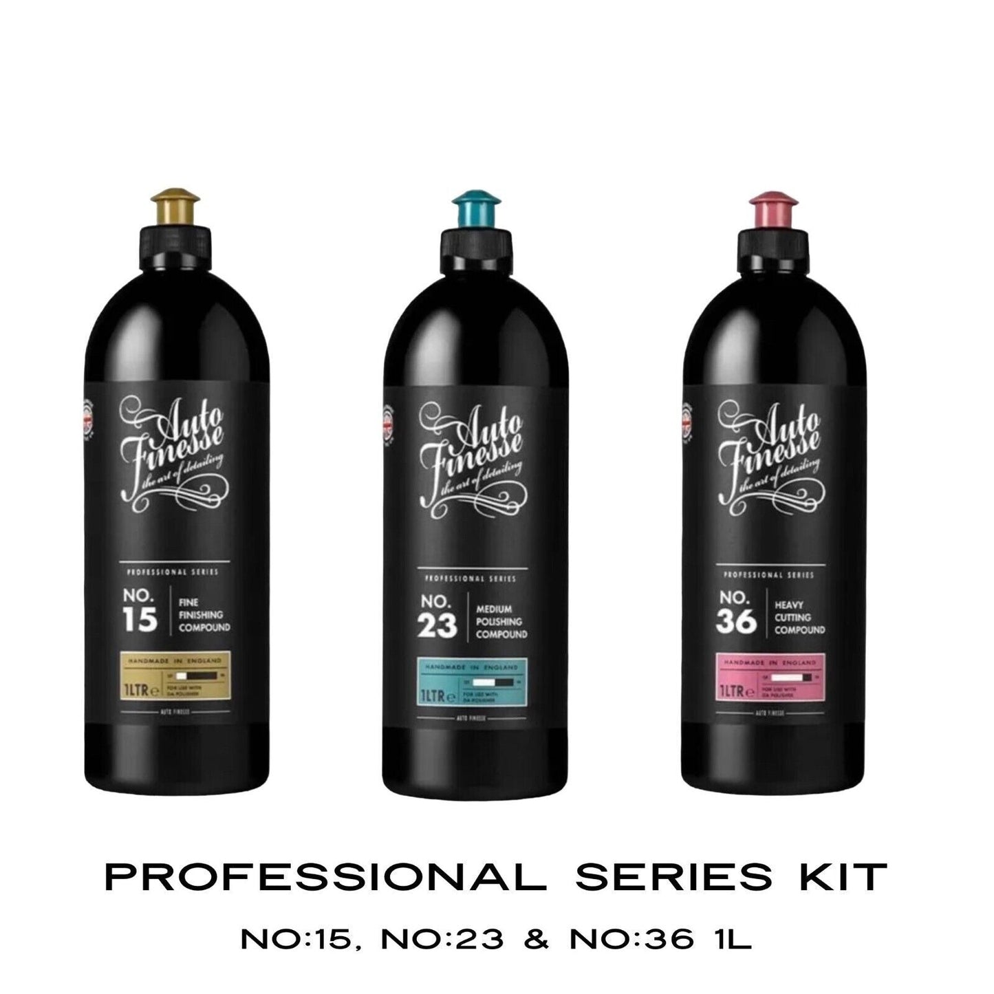 NEW 2023 Autofinesse Professional Compounds NO:15 NO:23 and NO:36 1L