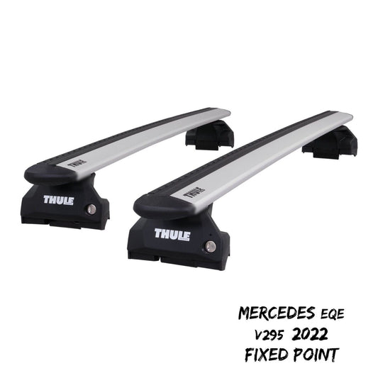 Thule Alu WingBar Evo Silver Roof Bars Set for Mercedes EQE V295 2022 Fixpoint