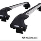 WingBar Edge (silver) Aluminium Roof Bar Set to fit Kia Picanto Mk.3 5-Door Hatchback 2018-26