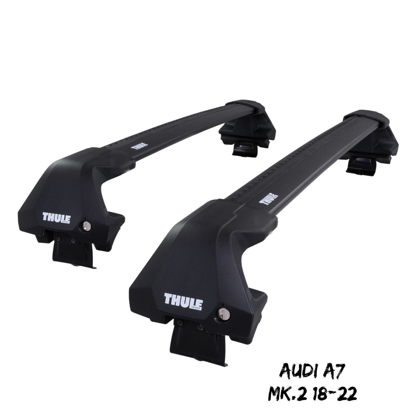 Thule WingBar Edge Black Aluminium Roof Bars Set to fit Audi e-tron SUV 20-22