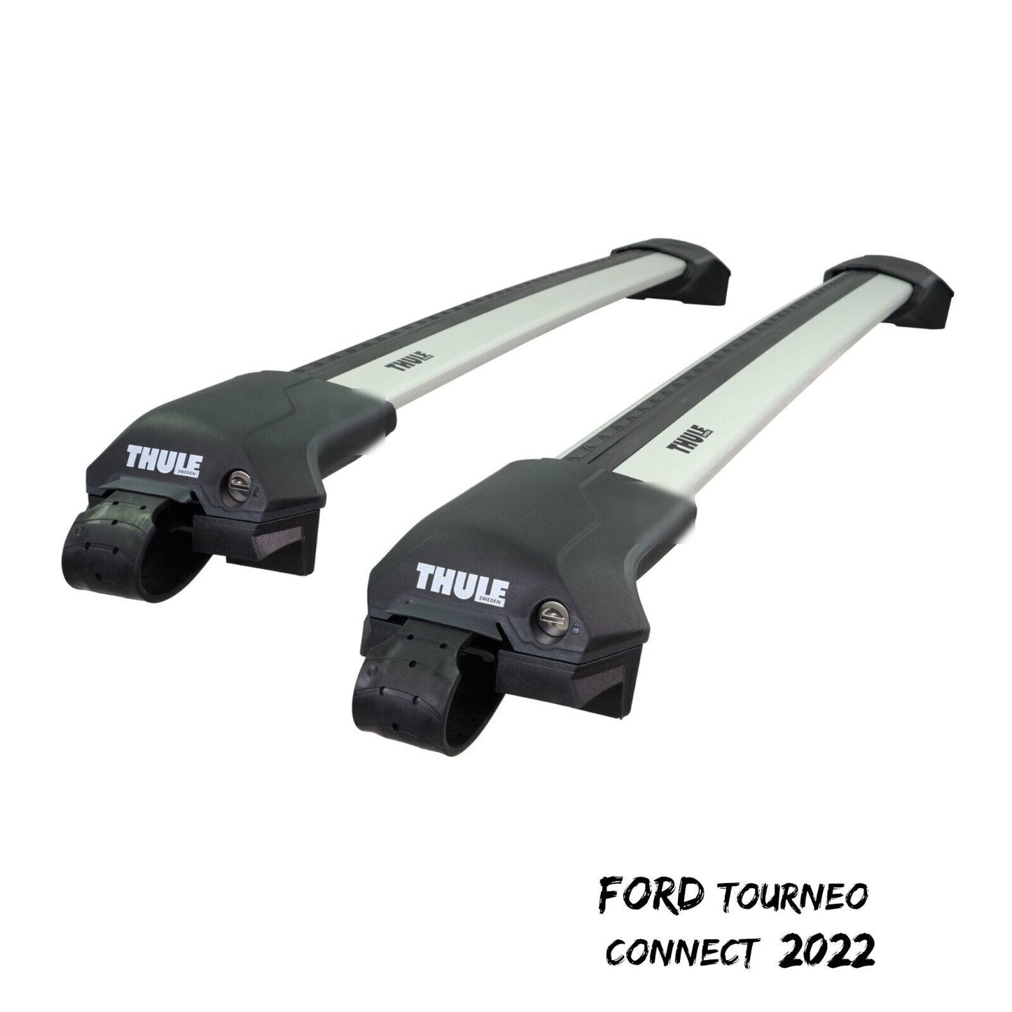 Thule WingBar Edge Silver Aluminium Roof Bars Set for Ford Tourneo Connect 2022