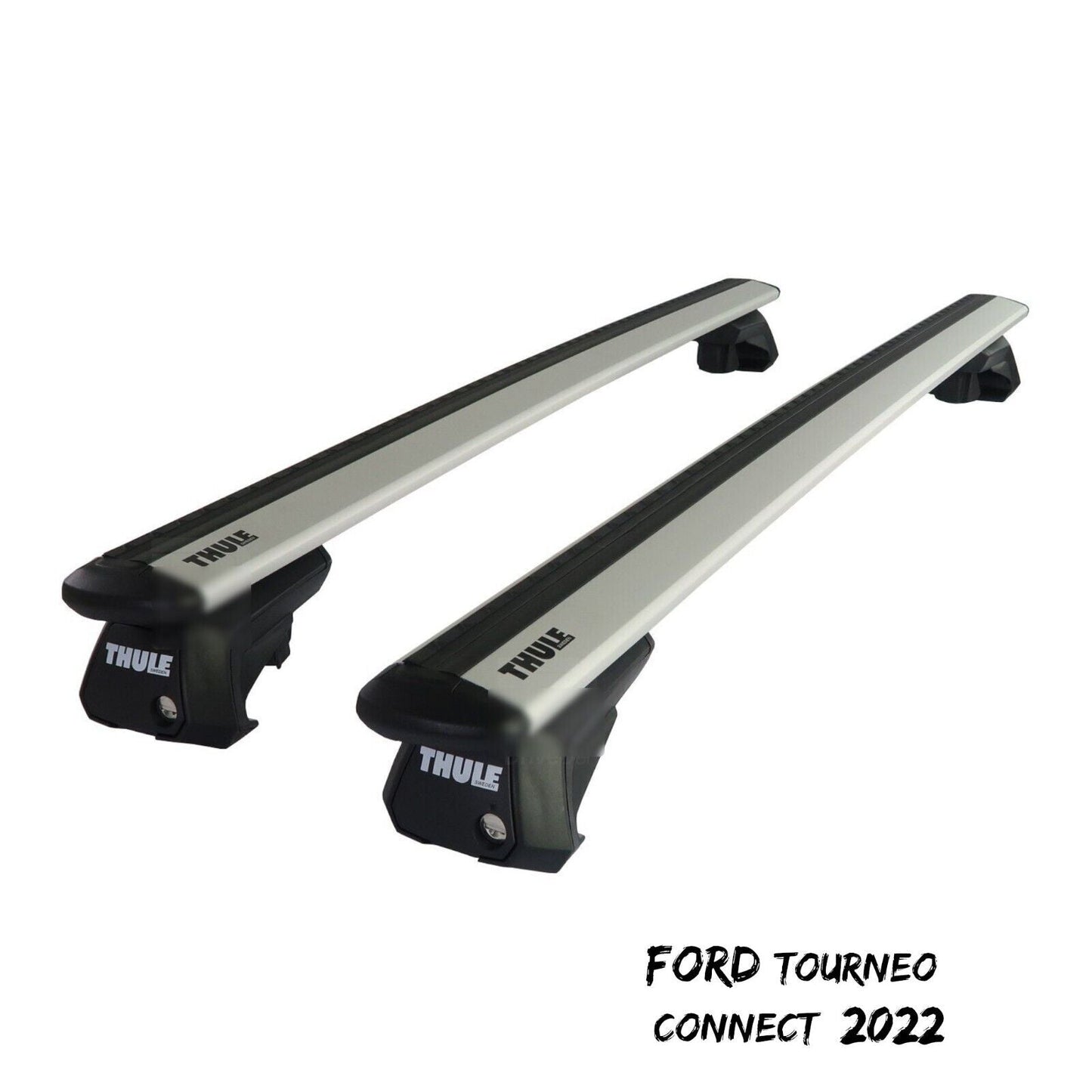 Thule Aluminum WingBar Evo Silver Roof Bars Set for Ford Tourneo Connect 2022