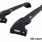 WingBar Edge (black) Aluminium Roof Bar Set for Kia Sorento Mk.4 2020-26 with Flush Rails
