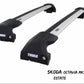 WingBar Edge (silver) Roof Bar Set for Skoda Octavia Estate Mk.4 2020-26 Flush Rails