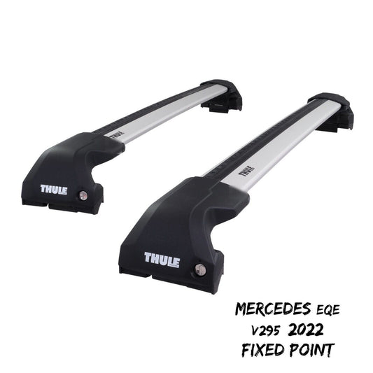 Thule WingBar Edge Silver Roof Bars Set to fit Mercedes EQE V295 2022 Fixpoint