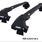 WingBar Edge (black) Aluminium Roof Bar Set to fit Kia Picanto Mk.3 5-Dr Hatchback 2018-26