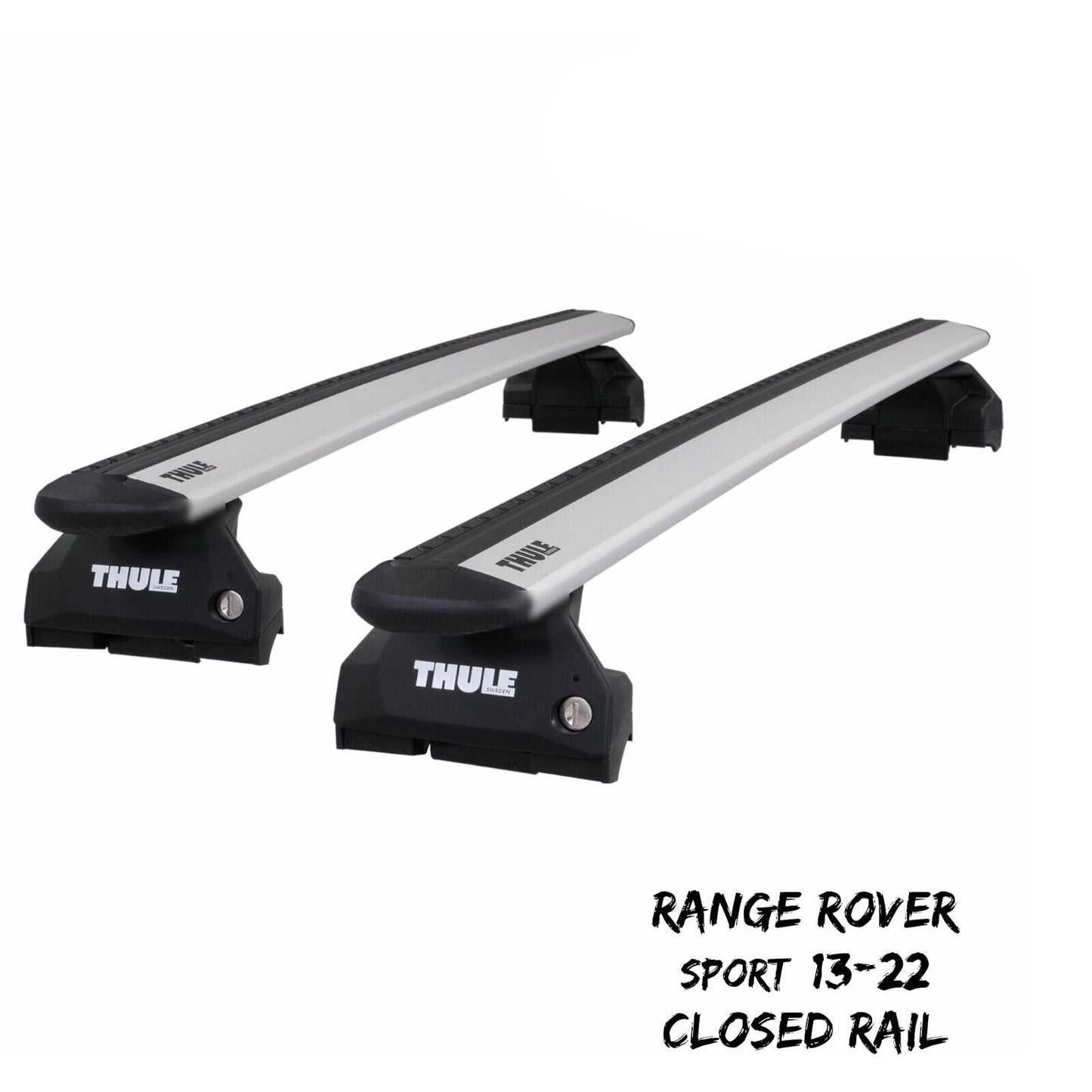 Thule Alu WingBar Evo Silver Roof Bars fit Range Rover Sport 13-22 Closed Rail