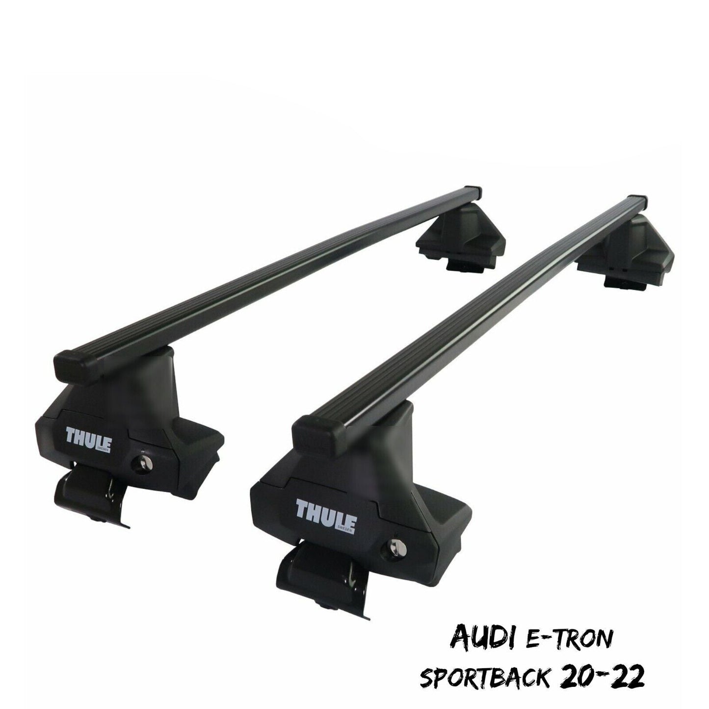 Thule Steel SquareBar Evo Roof Bars Set to fit Audi e-tron Sportback 20-22 Pair