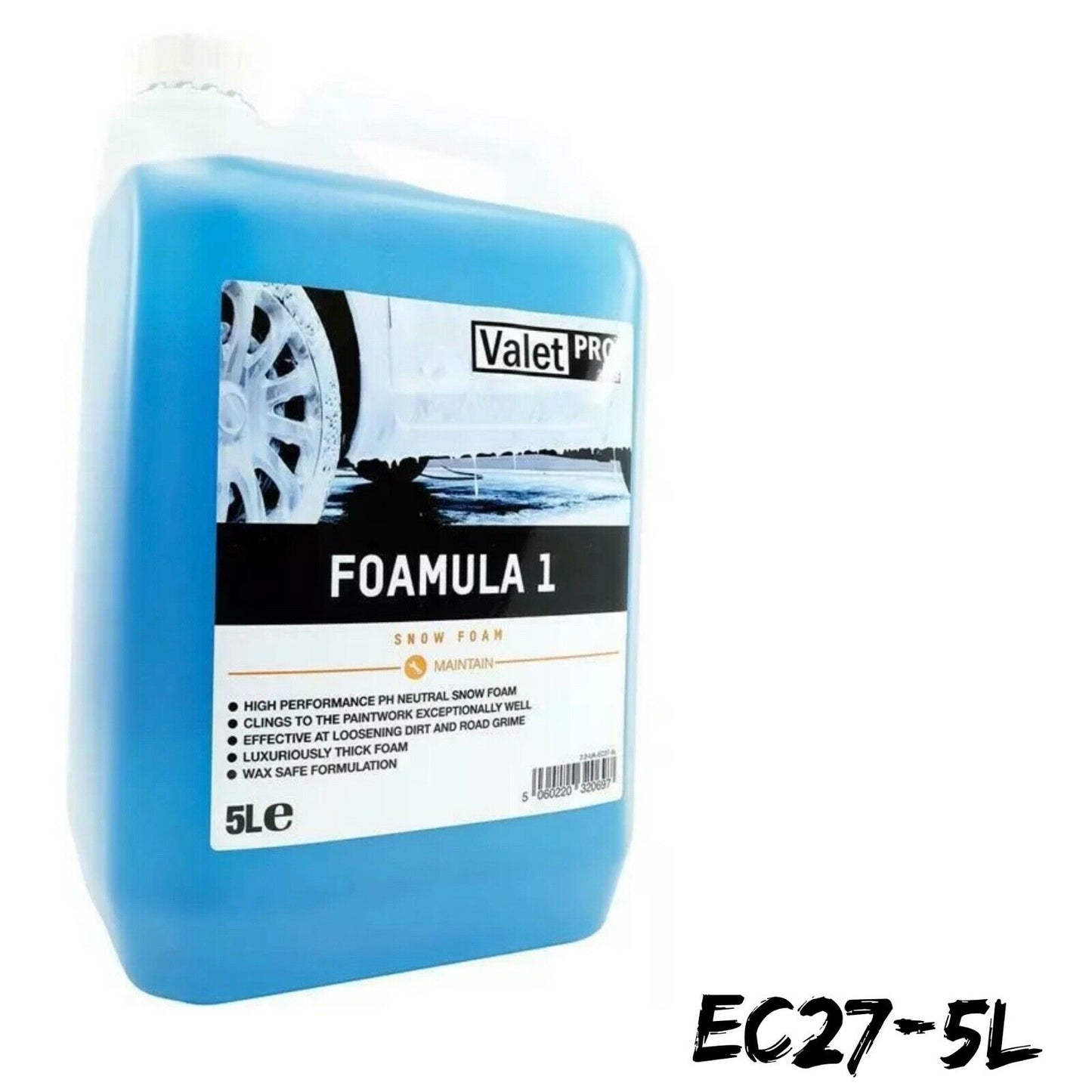 Valet Pro Foamula 1 Snow Foam, Valeting, Detailing pH Neutral Wax Safe