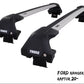 WingBar Edge (silver) Aluminium Roof Bars Set for Ford Ranger Raptor 2020-22