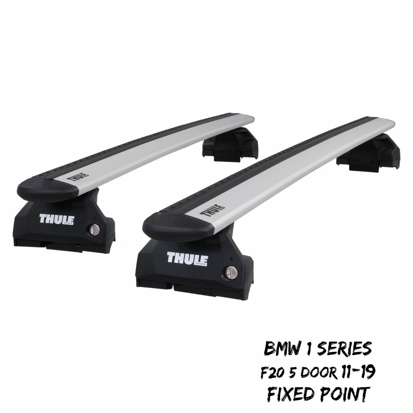 Thule WingBar Evo Silver Roof Bar Set for BMW 1 Series 5 Door F20