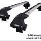 WingBar Edge (silver) Aluminium Roof Bars for Ford Ranger Double Cab 2011-22