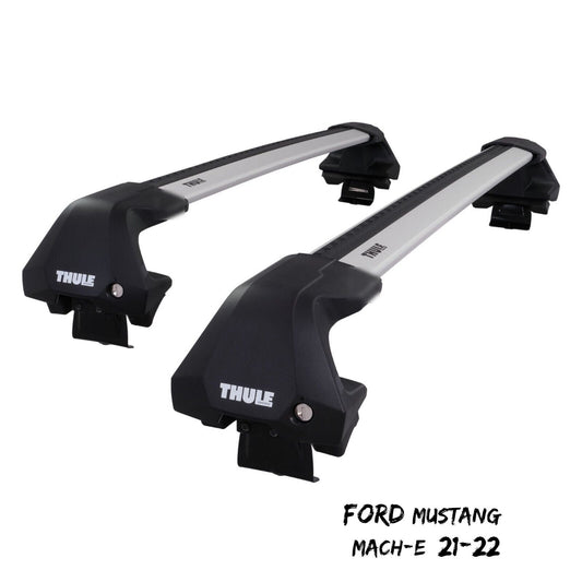 Thule WingBar Edge Silver Aluminium Roof Bars Set for Ford Mustang Mach-E 21-22