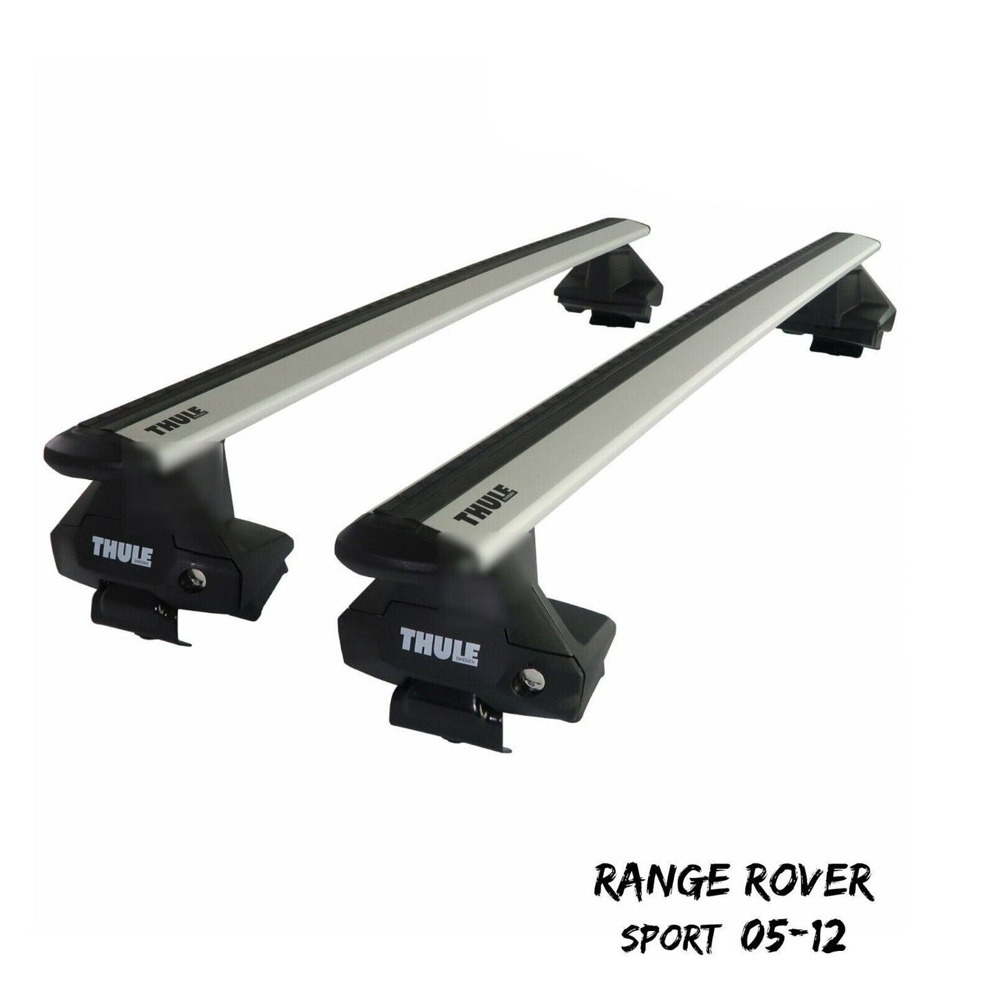 Thule Aluminium WingBar Evo Silver Roof Bars Set to fit Range Rover Sport 05-12