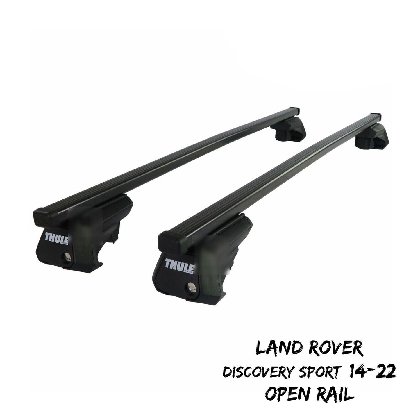 Thule Steel SquareBar Evo Roof Bars Land Rover Discovery Sport 14-22 Open Rail