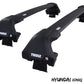 WingBar Edge (black) Roof Bar Set for Hyundai IONIQ 5 5-Dr SUV 2021-26