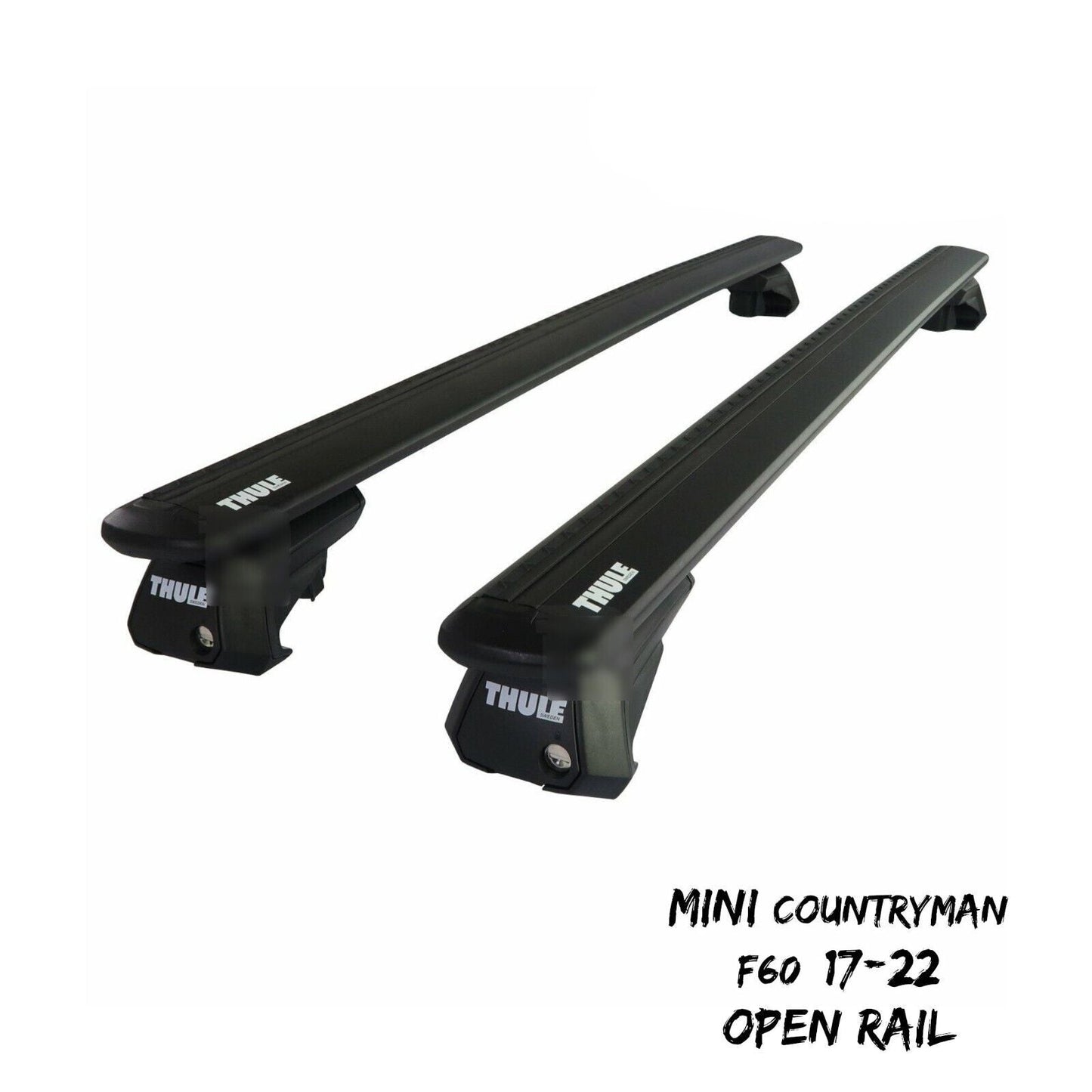 These Thule WingBar Evo Black Roof Bars are specifically made to fit the Mini Co