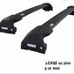 WingBar Edge (black) Roof Bar Set to fit Lexus UX 250h & UX 300e 2019-26 Flush Rails