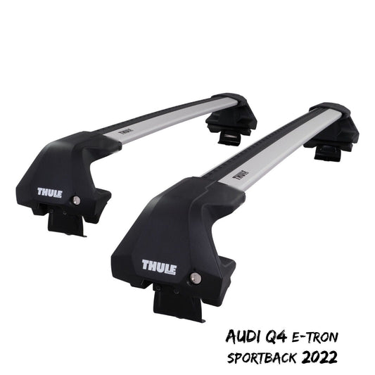 Thule WingBar Edge Silver Aluminium Roof Bars for Audi Q4 Sportback e-tron 2022