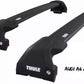 WingBar Edge (black) Aluminium Roof Bar Set for Audi A6 Avant 2019-25 Flush (closed) Rails
