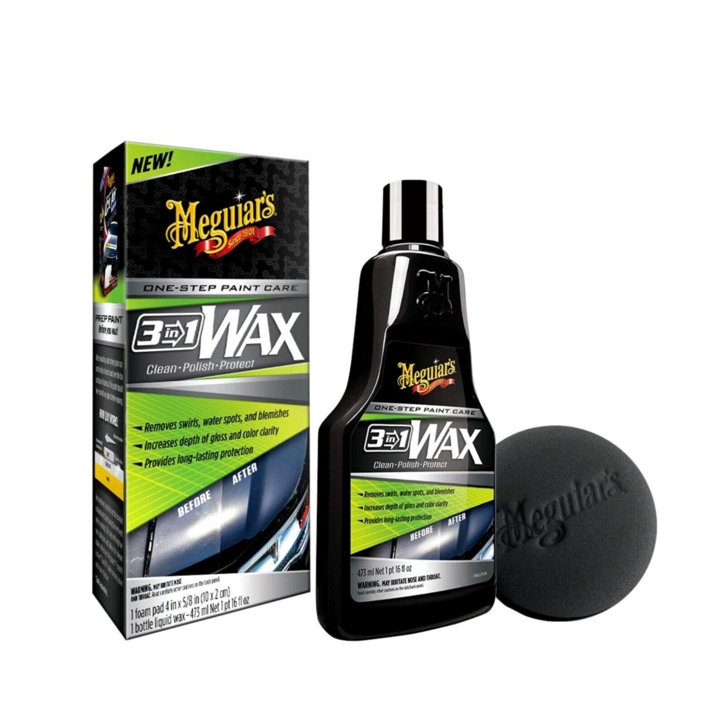 Meguiars - 3 IN 1 wax Clean, polish & protect  AUTHORISED DEALER