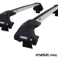 WingBar Edge (silver) Roof Bar Set for Hyundai IONIQ 5 5-Dr SUV 2021-26