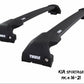 WingBar Edge (black) Aluminium Roof Bars for Kia Sportage Mk.4 2016-21 Flush Rails