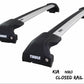 WingBar Edge (silver) Roof Bars Set to fit Kia Niro 2017-22 Flush (closed) Rails