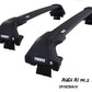 WingBar Edge (black) Aluminium Roof Bars for Audi A1 Sportback Mk.2 2019-24