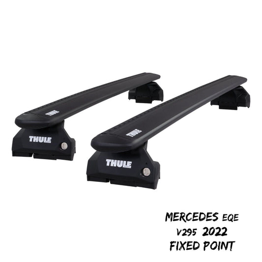 Thule Alu WingBar Evo Black Roof Bars Set for Mercedes EQE V295 2022 Fixpoint