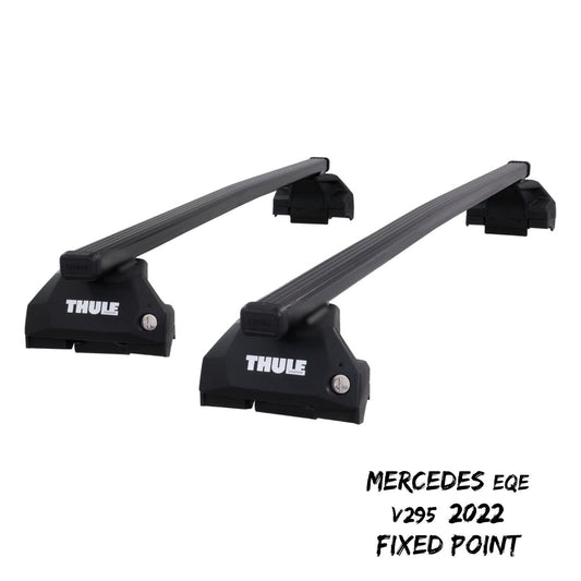 Thule Steel SquareBar Evo Roof Bars Set to fit Mercedes EQE V295 2022 Fixpoint