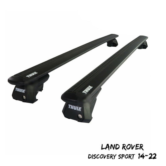 Thule WingBar Evo Black Roof Bars to fit Land Rover Discovery Sport 14-22 Rails