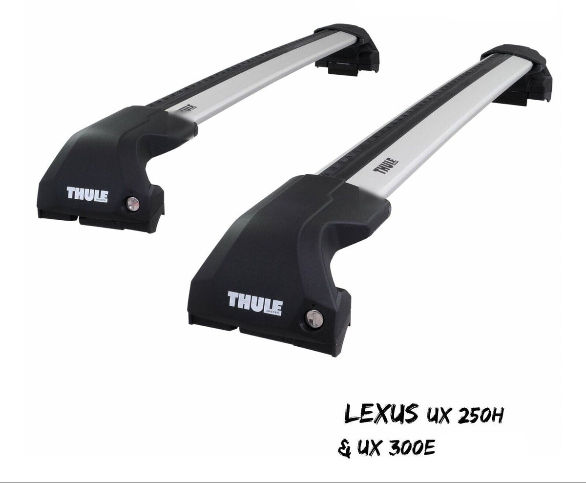 WingBar Edge (silver) Roof Bar Set to fit Lexus UX 250h & UX 300e 2019-26 Flush Rails