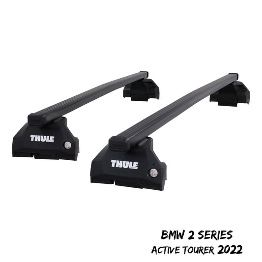 Thule Steel SquareBar Evo Roof Bars Set to fit BMW 2 Series Active Tourer 2022