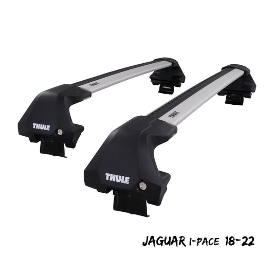 Thule WingBar Edge Silver Aluminium Roof Bars Set to fit Jaguar I-Pace 18-22