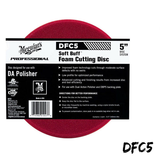 Meguiars 5inch  Professional Soft Buff Foam Cutting Disc Swirl Removal - DFC5