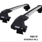 WingBar Edge (silver) Aluminium Roof Bars for Audi A1 Sportback Mk.2 2019-24