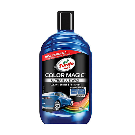 Turtle Wax Color Magic Blue Colour Car Paintwork Polish Restore Scratches 500ml