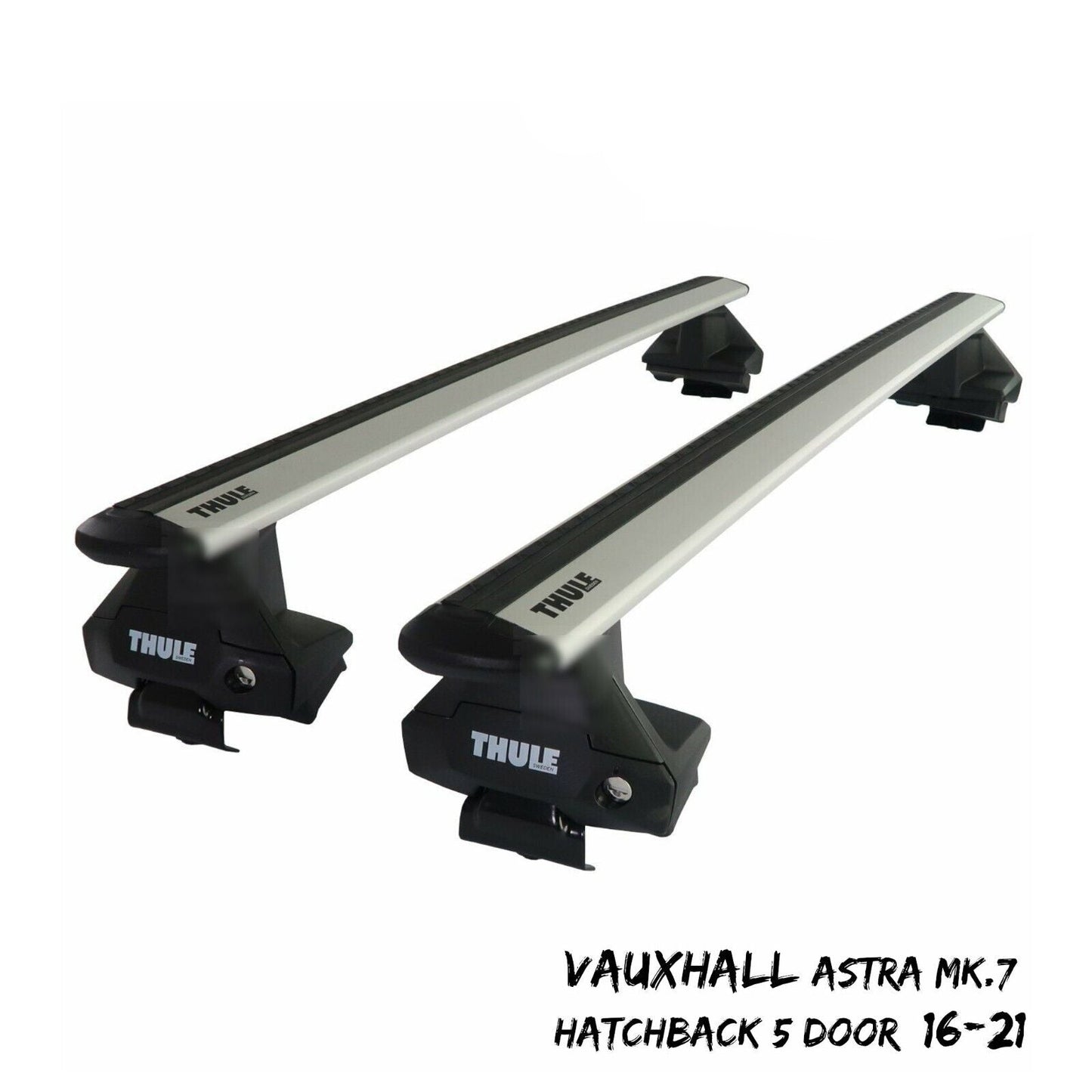 Thule WingBar Evo Silver Roof Bars fit Vauxhall Astra Mk7 Hatchback 5 Door 16-21