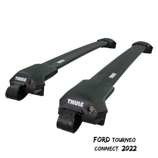 Thule WingBar Edge Black Aluminium Roof Bars Set for Ford Tourneo Connect 2022