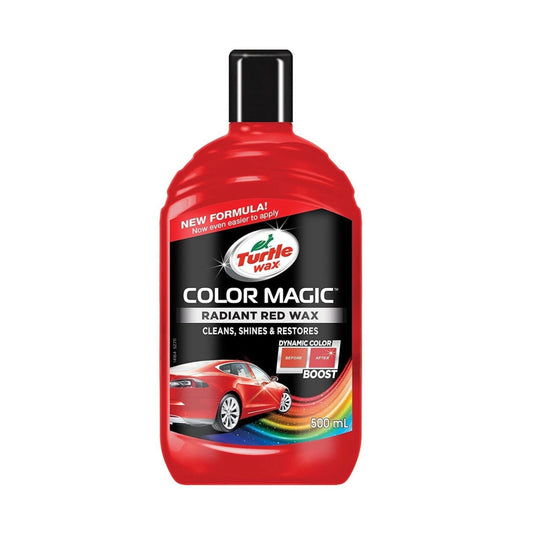 Turtle Wax Color Magic Red Colour Car Paintwork Polish Restore Scratches 500ml