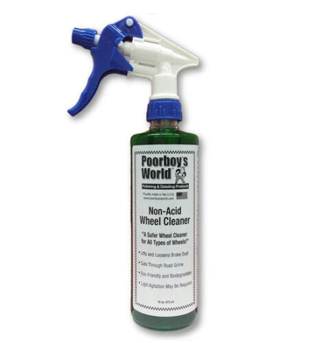 Poorboys Non-Acid Wheel Cleaner With Trigger Safe For All Types Of Wheels 473mL