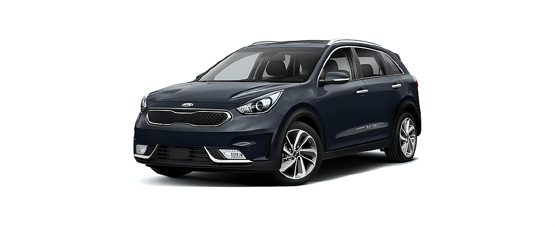 WingBar Edge (black) Roof Bar Set to fit Kia Niro 2017-22 Flush (closed) Rail