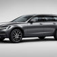 WingBar Edge Silver / Black Roof Bar Set for Volvo V90 Cross Country 2017-26 with Flush Roof Railings